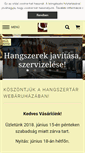 Mobile Screenshot of hangszertar.com