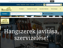 Tablet Screenshot of hangszertar.com
